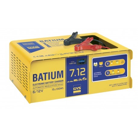 Chargeur de batterie 6/12V GYS Batium 7.12 pour voitures et camions