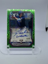 Bowman Chrome Jack Wheeler Rookie Green Auto 18/99 Texas Rangers Baseball Card