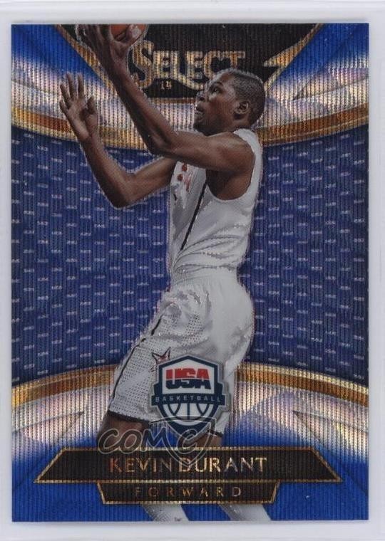 2014-15 Panini Select Courtside Blue & Silver Prizm Kevin Durant #215 0c6h