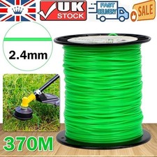 2.4mm x 370M Round Nylon Trimmer Strimmer Line Brushcutter Cord Wire Heavy Duty 0.04 per metre
