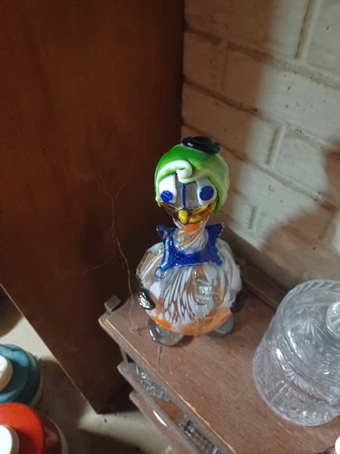 Vintage Art Murano Glass Art Figurine of a Clown