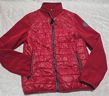 Tommy Hilfiger Women's Packable Lightweight Navy Red Small Puffer Jacket Logo