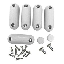 Toilet Seat Bumper, 7 White Silicone Toilet Seat Bumpers Pack of 1