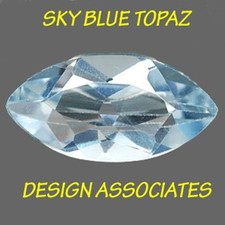 SKY BLUE TOPAZ 6 X 3 MM MARQUISE CUT AAA ALL NATURAL 5 PIECE SET 166823