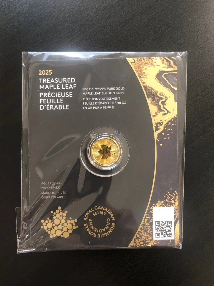 2025 Canada Gold Maple Leaf 1/10 oz .9999 – Charles III – Polar Bear Privy - Image 4 of 4