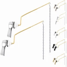 Universal Side Mount Toilet Handle Replacement Toilet Tank Flush Lever Kit 2 Pcs