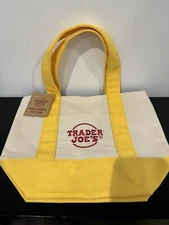 Trader Joe’s Mini Canvas Tote Bag - Yellow