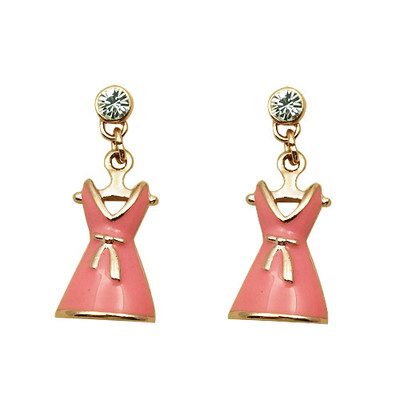 earrings for rose gold dress Area Gold Golden Star Cut Out Poplin Gathered Cotton White Mini Dress main image 0