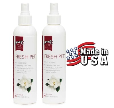 2-Top Performance Grooming FRESH PET Dog Cat Cologne&Deodorant MIST Pump Spray