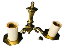Candle Wall Lights Electrical Brass Metalware Metal Vintage ra