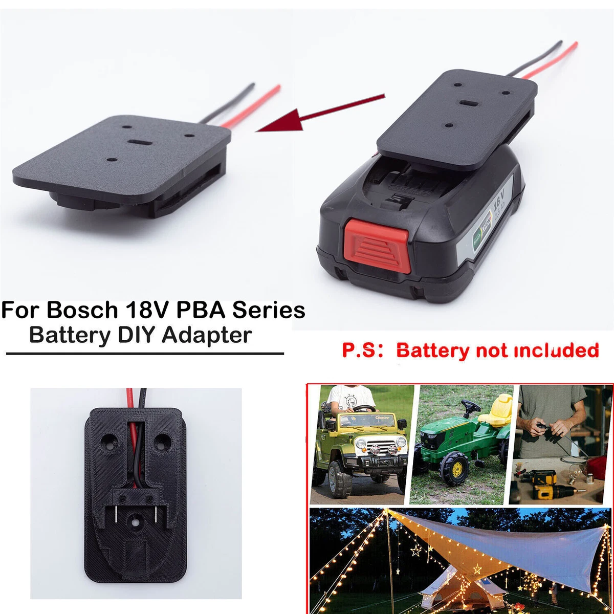  Battery Adapter for Black & Decker 40V Dock Power Connector  Robotics : Tools & Home Improvement