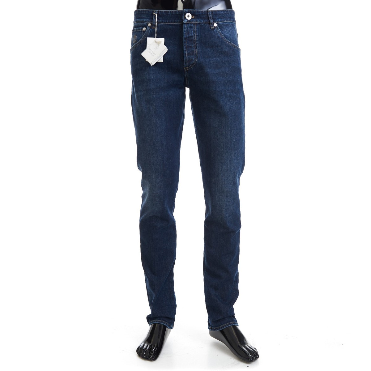 BRUNELLO CUCINELLI 795$ Slim-fit Five-pocket Jeans Trousers - Dark