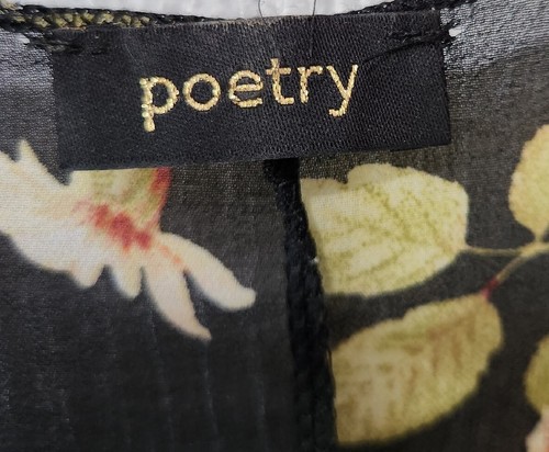 Poetry Women's OS Floral Print Open Beach/Casual Kimono (8) - Picture 7 of 8
