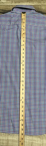Bristol & Bull Mens Size M Button Down Dress Shirt Long Sleeve Multicolor Check - Picture 8 of 10