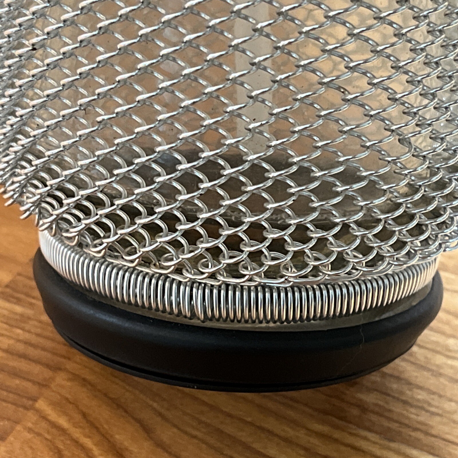 Merkuria Glass Silver Mesh Soda Siphon 1 LITER Charger Seltzer eBay