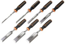 TRITON WOOD CHISELS + METAL STRIKE CAPS SPLIT PROOF HANDLES - CHOOSE SIZE NEW