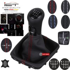 Exclusiv Leder ICT Schaltknauf für VW Golf 7 Jetta beleuchtet Schaltsack D01