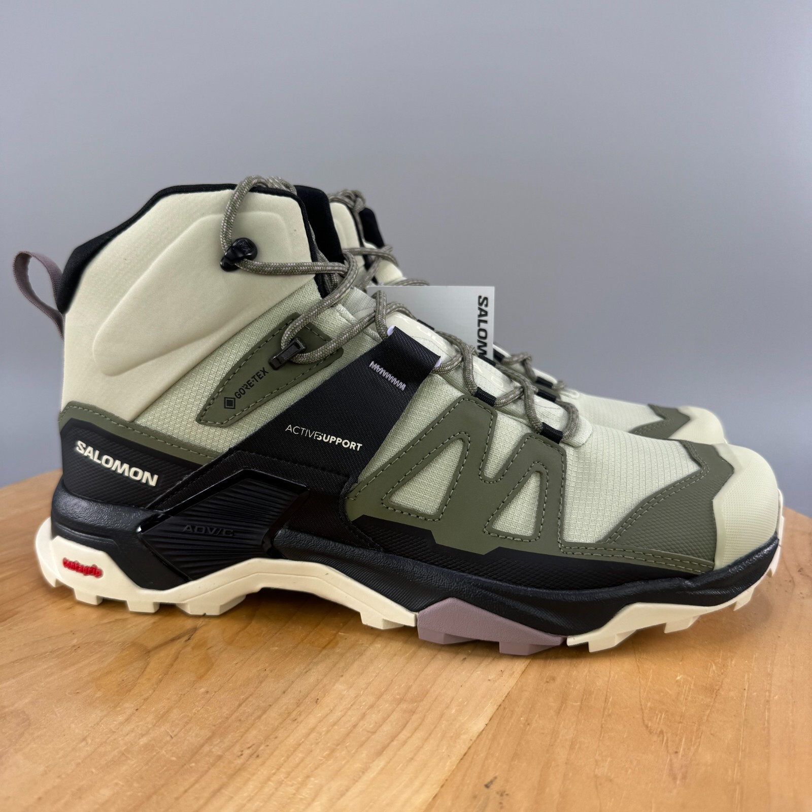 Women's Size 11 Salomon X Ultra 4 Mid GTX Hiking Boots in Alfalfa Green