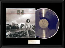 RUSH PERMANENT WAVES GOLD PLATINUM  LP RECORD FRAME RARE NON RIAA AWARD