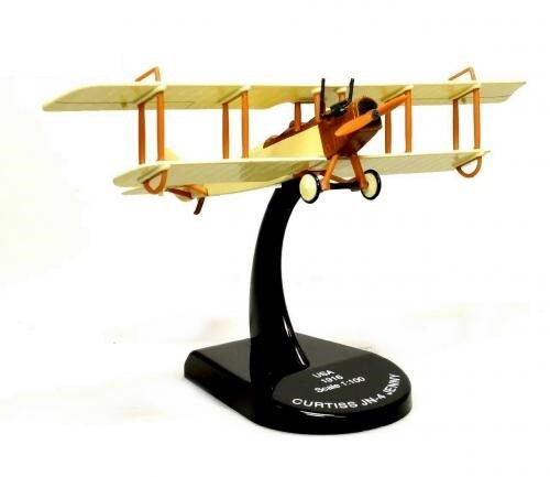 IXO - Avión de combate biplano CURTISS JN4 Jenny 1916 - 1/100 - AKI0308