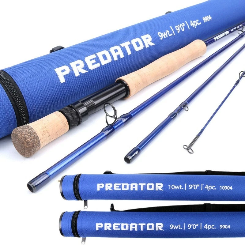 Predator 9FT Saltwater Fly Fishing Rod 8/9/10/11/12wt Fast Action IM8 Carbon