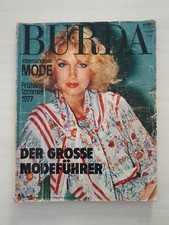 Burda Internationale Speciale Vintage Fashoin Magazine 1977 With Sewing Patterns
