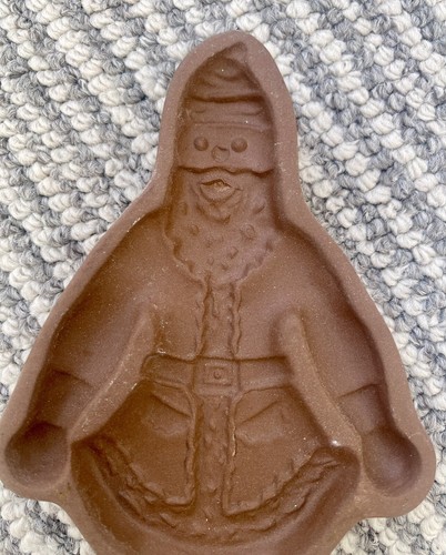 Hartstone Stoneware Cookie Mold Father Christmas Ho Ho ~ From USA - Picture 4 of 8