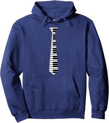 Piano Music Player Fun Gift Neck Tie Funny Humorous Unisex Hooded Sweatshirt