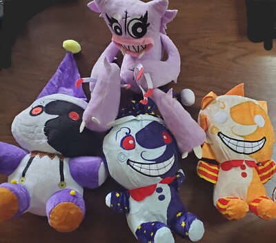 Lot Of 3 FNAF Five Nights At Freddys Sundrop Moondrop & Kelly Welly Monster 
