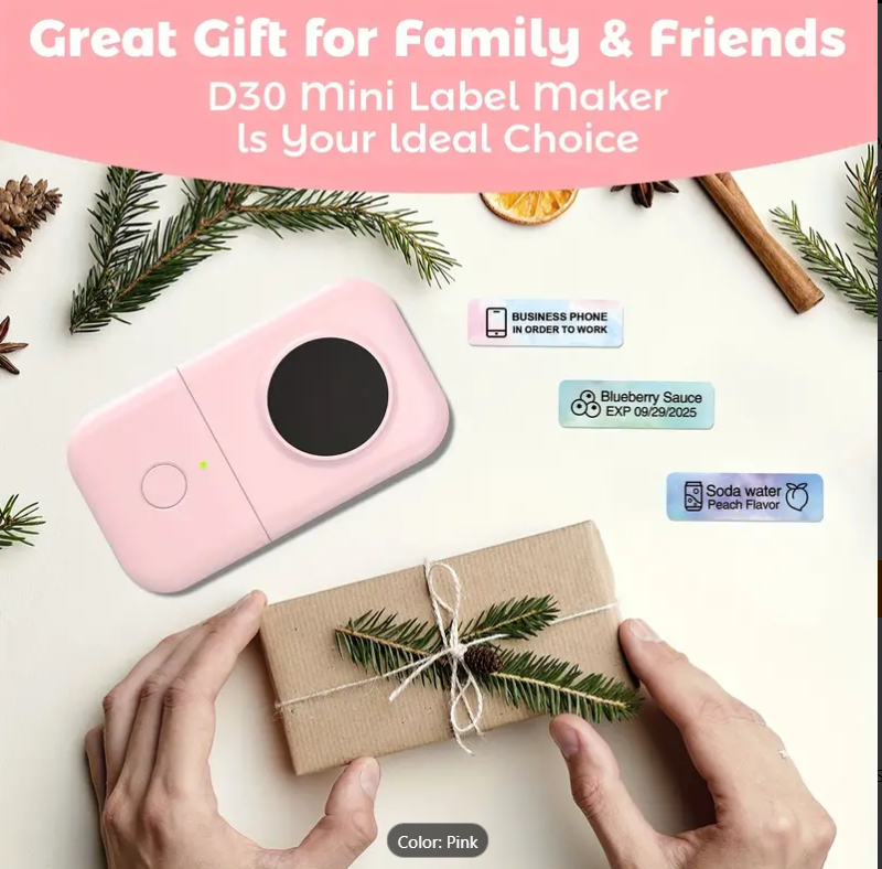 Wireless Label Maker D30 - Smart Easy-to-Use Cute Labeling Machine with Multiple Functions