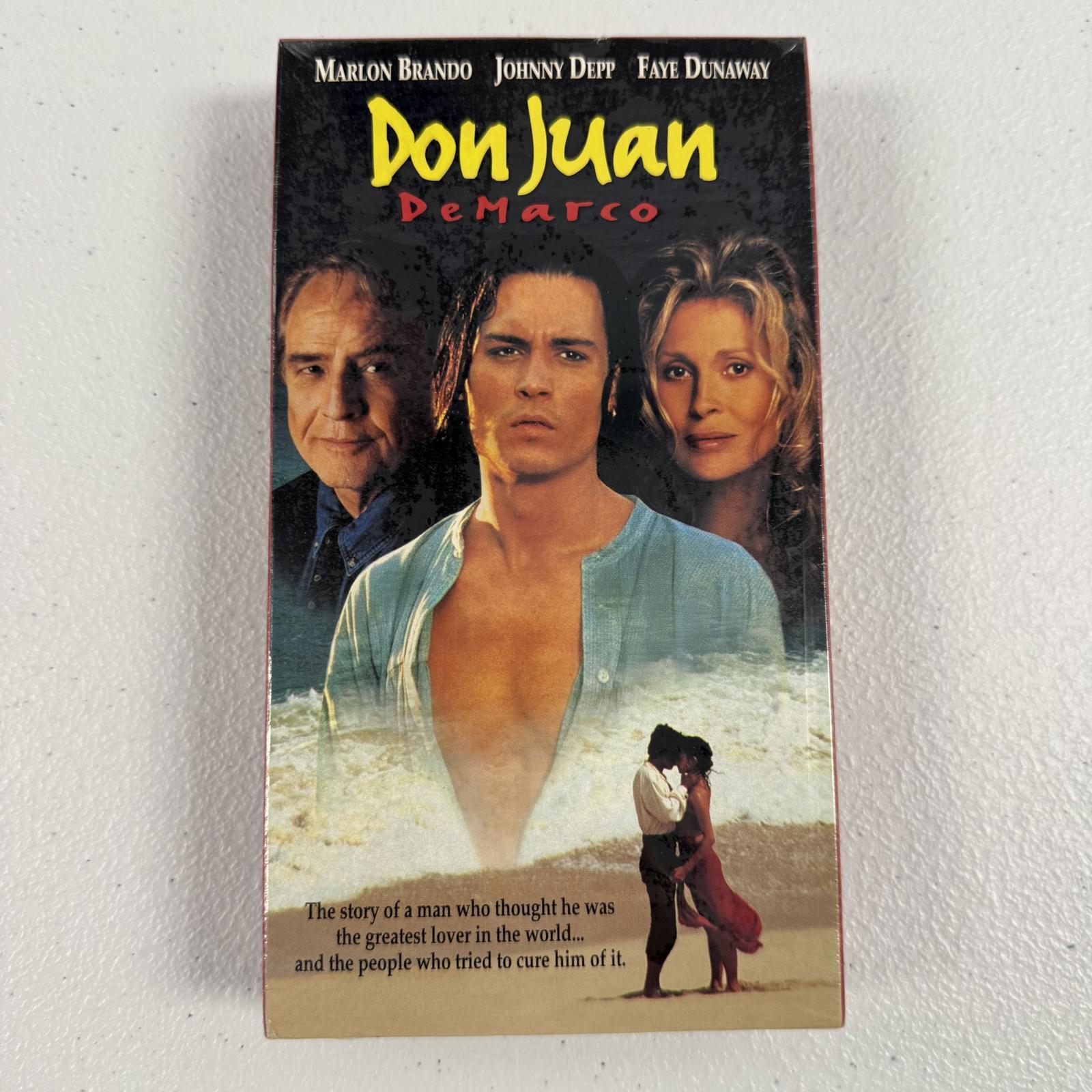 Don Juan DeMarco VHS 1995 Brando Depp DS SEALED RARE