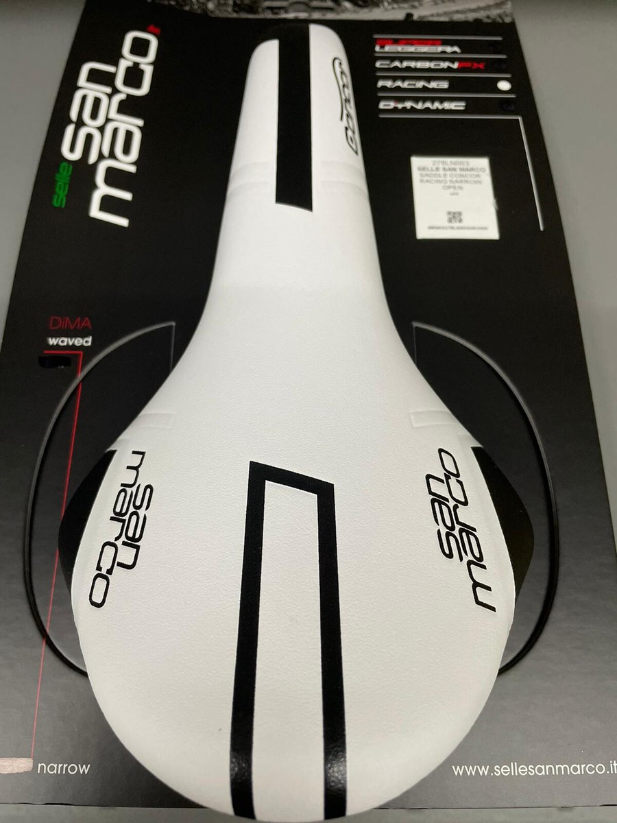 Selle San Marco Saddle Concor Racing Narrow Open (Pce) White | eBay