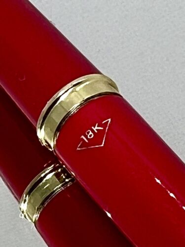 PILOT VINTAGE Fountain Pen Elite-S SCRIPT Deep red Nib-F 1960-1970 model - Picture 4 of 18