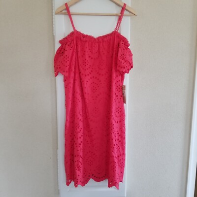 NWT Hope & Harlow Women's Rose Tea Eyelet Off-the-Shoulder Dress Size 8 | eBay NWT Hope & Harlow Women's Rose Tea Eyelet Off-the-Shoulder Dress Size 8 | eBay