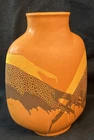 Royal Haeger Shoulder Vase Earth Wrap Mid Century Modern Lava 11.75”