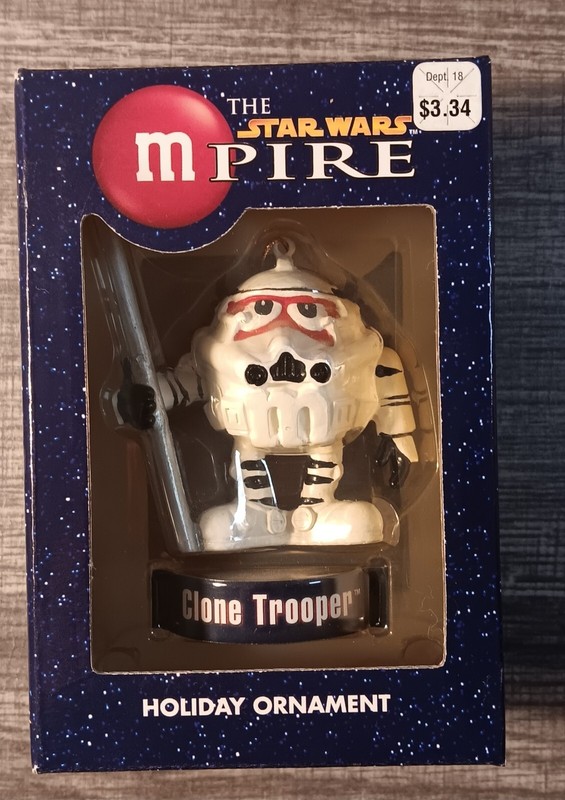 Clone Trooper Star Wars M&Ms Mpire Holiday Christmas Ornament