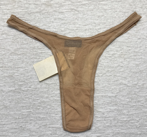 NWT Vintage 1990s Sheer Nude Cosabella Panties S-M
