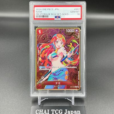 PSA 10 Nami ST01-007 Parallel Gold THE BEST Storage Box Set PSA 10 Nami ST01-007 Parallel Gold THE BEST Storage Box Set