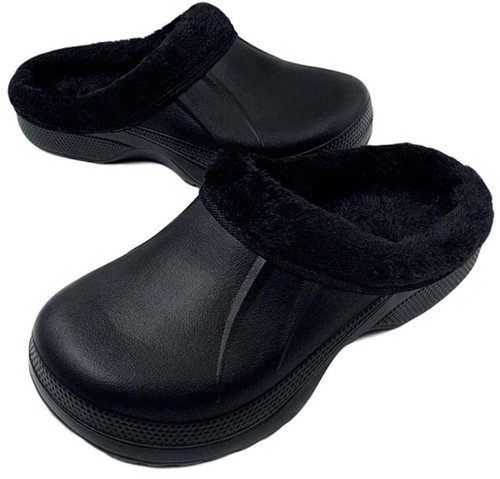 fur lined waterproof clogs