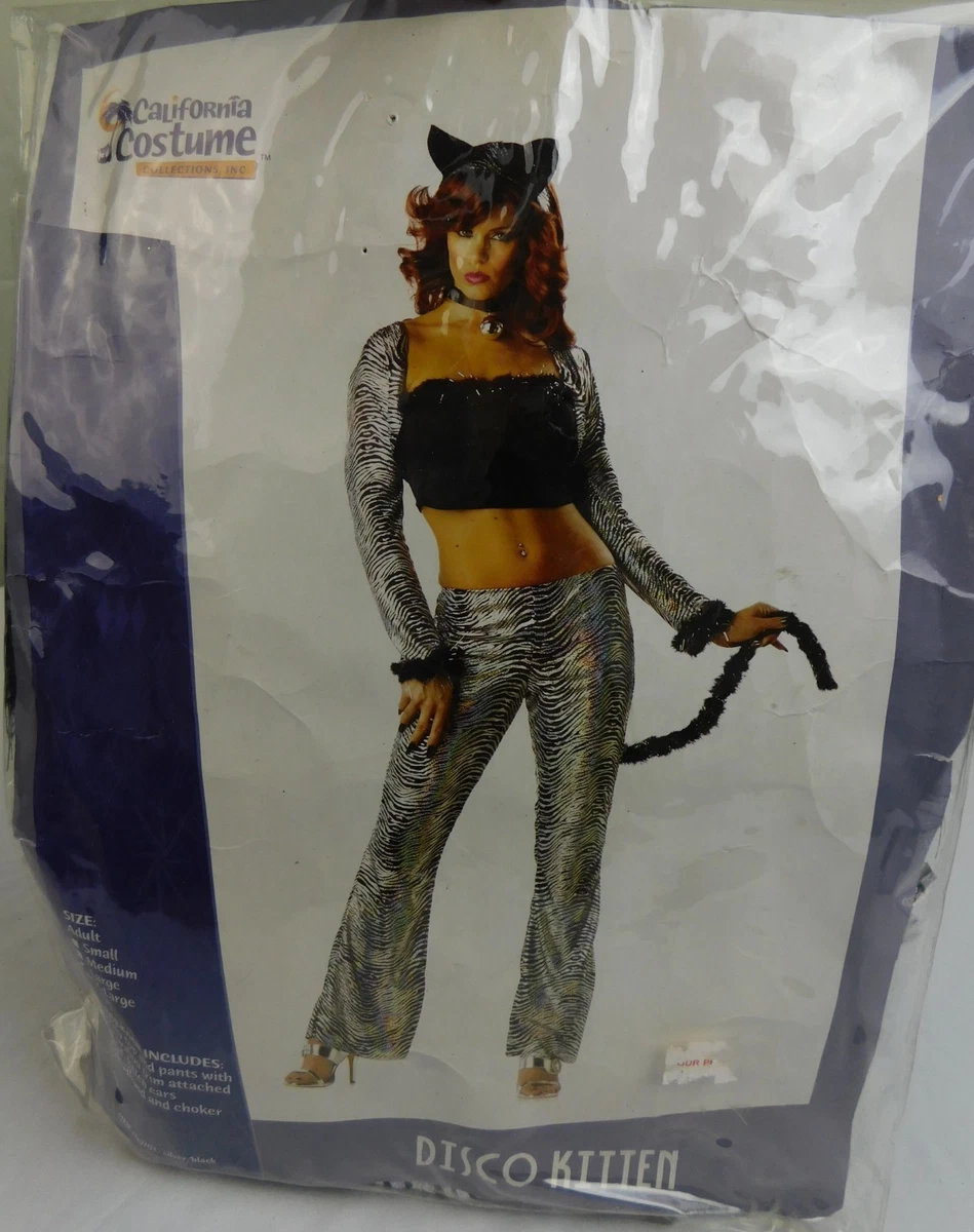 Sexy Disco Kitten Womens 60s-70s Halloween Costume Adult - 10-12 Large  #7564 | eBay