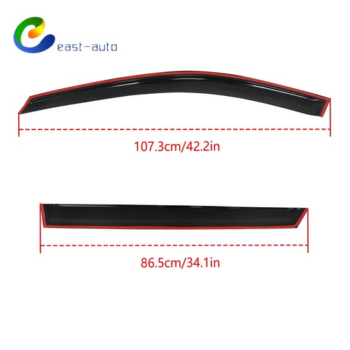 For 2016 2017-2021 Mazda CX-9 Window Visor Vent Sun Shade Rain Guard Door Visor - Picture 2 of 12