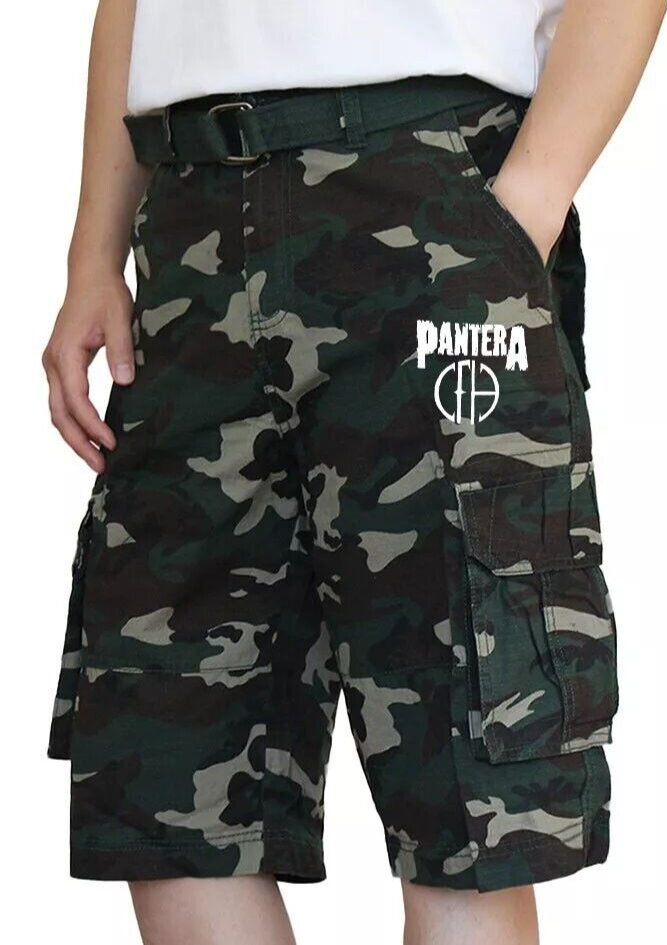 PANTERA Heavy Metal Band Twill Cargo shorts (multiple variations