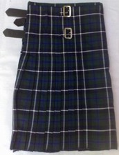Men's 8 Yard Deluxe Scottish Tartan Highland Wedding Kilt Douglas Blue