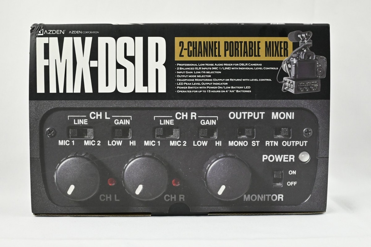 AZDEN FMX-DSLR 2-CHANNEL PORTABLE MIXER | eBay