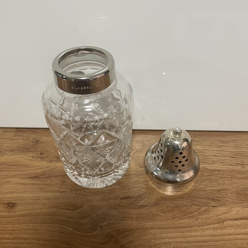 Stuart Crystal Sugar Sifter- Shaker Silver Plated Rim And Lid - Picture 6 of 7