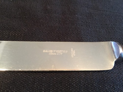Eales Of Scheffield Sterling silver Knife Gift From George C Wallace - Picture 2 of 9