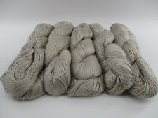 5 Lot - Knit Picks Diadem Fingering Yarn Skein 100Gr 329Yds PLATINUM SOLID