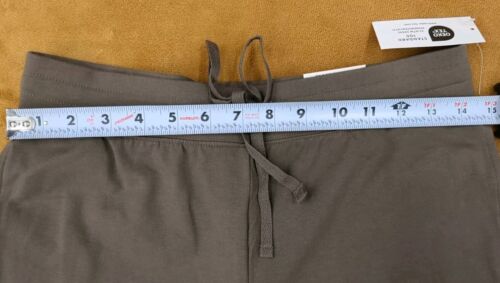 Karen Scott Petite Knit Skimmer Shorts, Brown Clay SZ PS - Picture 2 of 3