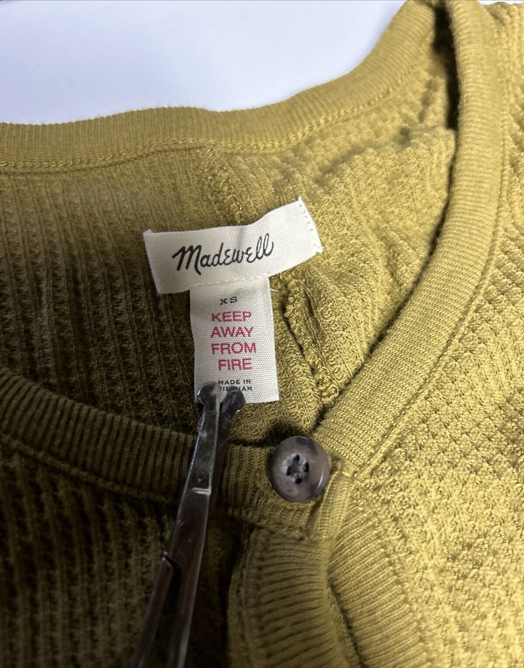 Madewell Waffle Weave Thermal One Piece Union Suit Pajamas Lounge