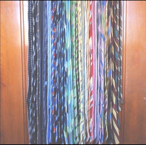 100 Bulk Craft Lot 100 Vintage/Modern Ties For Crafting - Picture 4 of 15